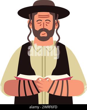 pelle di tefillin ebraica Illustrazione Vettoriale