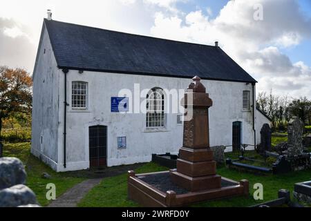 La Gellionnen Chapel, classificata di grado II, nota anche come la "White Chapel", fu costruita per la prima volta nel 1692 e ricostruita nel 1801. Crediti: Duncan Thomas/Majestic Media. Foto Stock