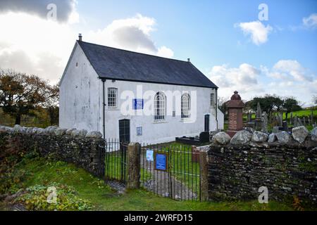 La Gellionnen Chapel, classificata di grado II, nota anche come la "White Chapel", fu costruita per la prima volta nel 1692 e ricostruita nel 1801. Crediti: Duncan Thomas/Majestic Media. Foto Stock