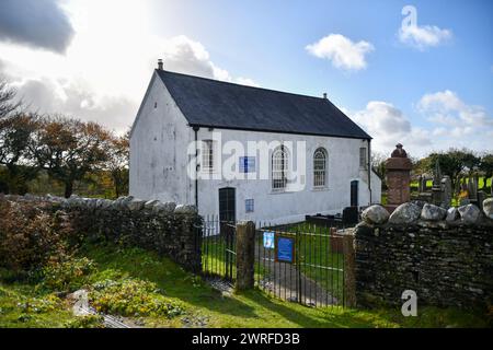 La Gellionnen Chapel, classificata di grado II, nota anche come la "White Chapel", fu costruita per la prima volta nel 1692 e ricostruita nel 1801. Crediti: Duncan Thomas/Majestic Media. Foto Stock