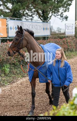 Wincanton Racecourse, giovedì 3 febbraio 2022 - prima gara Foto Stock