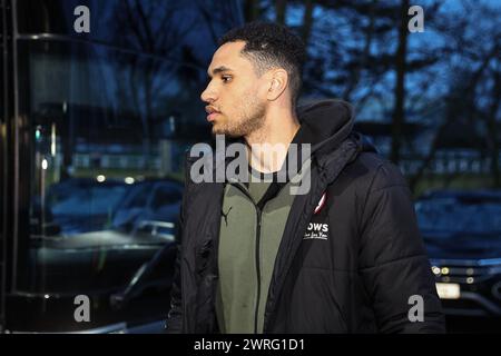 Carlisle, Regno Unito. 12 marzo 2024. Jon Russell di Barnsley arriva durante la partita di Sky Bet League 1 Carlisle United vs Barnsley a Brunton Park, Carlisle, Regno Unito, 12 marzo 2024 (foto di Mark Cosgrove/News Images) a Carlisle, Regno Unito, il 3/12/2024. (Foto di Mark Cosgrove/News Images/Sipa USA) credito: SIPA USA/Alamy Live News Foto Stock