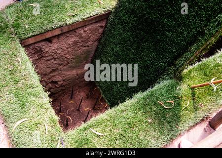 Trappola nella giungla del Vietnam vicino a ho chi Minh Cit Foto Stock