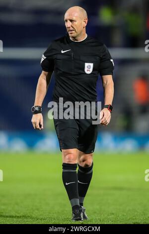 Arbitro Andy Davies durante la partita del Campionato Sky Bet Birmingham City vs Middlesbrough a St Andrews, Birmingham, Regno Unito, 12 marzo 2024 (foto di Gareth Evans/News Images) Foto Stock