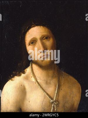 Ecce Homo, 1474 anni. Si trova nella Collezione della Galleria Nazionale di Palazzo Spinola, Genova. Foto Stock