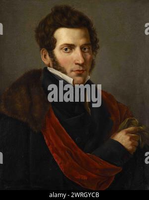 Ritratto del compositore Gaetano Donizetti (1797-1848), c.1824. Collezione privata Foto Stock