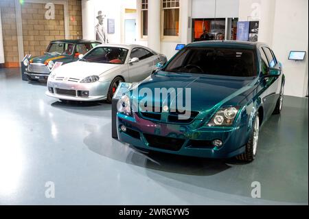 La MG Rover RDX60, il prototipo di quelli che sarebbero diventati i Rover 55 e 35, sostituisce il 25/45, ora in mostra al British Motor Museum Foto Stock