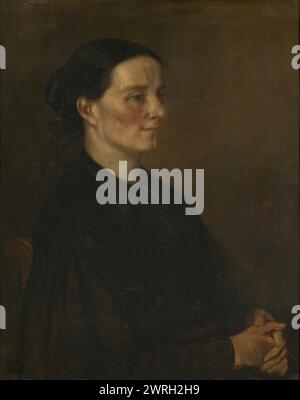 Juliette Courbet , 1873-1874. Si trova nella Collezione del Museu de Arte de S&#xe3;o Paulo. Foto Stock