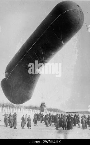 Pallone di osservazione tedesco, tra il 1914 e il c1915. Foto Stock