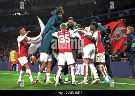 Londra, Regno Unito. 12 marzo 2024. Londra, 12 marzo 2024: Durante il round di UEFA Champions League del 16° turno di andata e ritorno tra Arsenal e FC Porto all'Emirates Stadium di Londra, Inghilterra. (Pedro Soares/SPP) credito: SPP Sport Press Photo. /Alamy Live News Foto Stock