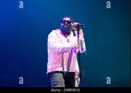 Afro B si esibisce all'OVO Hydro di Glasgow il 12 marzo 2024 Foto Stock