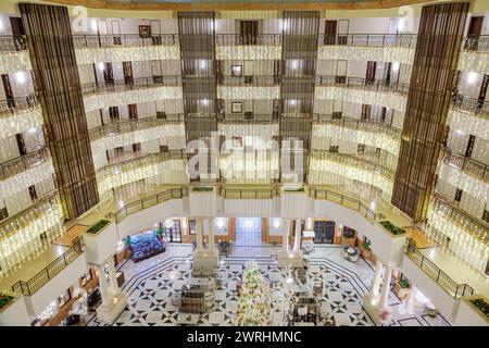 Merida Mexico, Paseo Montejo, Avenida Colon, Fiesta americana Merida hotel hotel hotel hotel hotel hotel hotel hotel motel business, hotel motel business, interni interni, AT Foto Stock