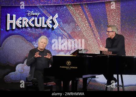 Alan Menken - Stage Showcase Alan Menken, Thomas Schumacher, Stage Showcase, Kent Club Hamburg, 12.03.2024 *** Alan Menken Stage Showcase Alan Menken, Thomas Schumacher, Stage Showcase, Kent Club Hamburg, 12 03 2024 Copyright: XEventpressxBecherx Foto Stock