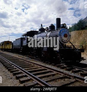 etats unis cultura automobilistica americana nevada steamlocomotiv virginia city colorado Foto Stock