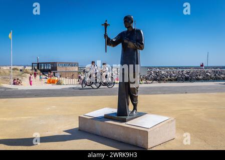 Statua di Sri Chinmoy Figueira da Foz, distretto di Coimbra del Portogallo Foto Stock