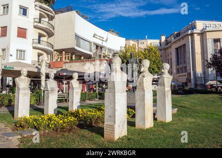 Monumento Pavlos Melas nella città di Salonicco, Grecia Foto Stock