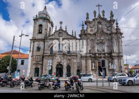 Chiesa della Carmelitas e Chiesa del Carmo a Porto, Portogallo Foto Stock