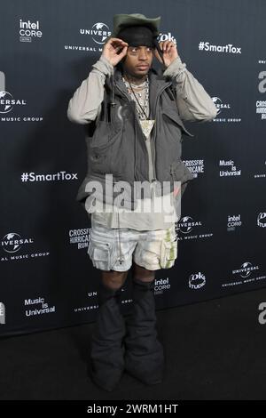 LOS ANGELES - FEB 4: Ski Mask the Slump God all'Universal Music Group Grammy After Party ai Nya Studios West il 4 febbraio 2024 a Los Angele Foto Stock