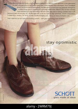 Rivista vintage "Time" 12 luglio 1999 annuncio, USA Foto Stock