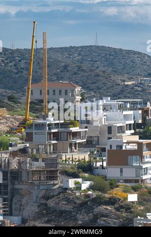 Cantieri edili e ville residenziali Foto Stock