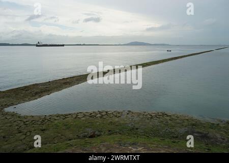 Changi Bay Point dal Changi Bay Park Connector a Changi, Singapore Foto Stock