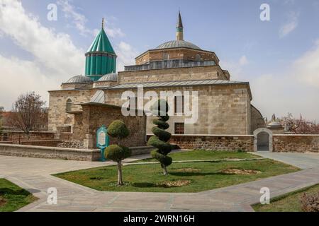 Vista dalla Moschea Selimiye nella città di Konya, Turchia Foto Stock