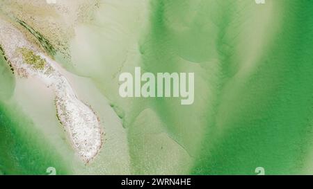 Aerial of Klein River Lagoon, Hermanus, Western Cape Province, Sud Africa, Africa Copyright: MichaelxRunkel 1184-9994 Foto Stock