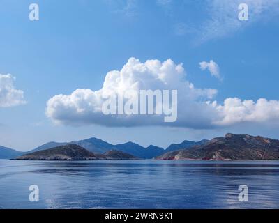 Costa dell'isola di Tilos, Dodecaneso, Isole greche, Grecia, Europa Copyright: KarolxKozlowski 1245-2960 Foto Stock