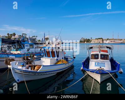 Porto di Kos, isola di Kos, Dodecaneso, isole greche, Grecia, Europa Copyright: KarolxKozlowski 1245-3115 Foto Stock