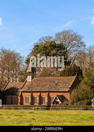 Norcliffe Chapel nel villaggio di Styal, Cheshire, Inghilterra. Foto Stock