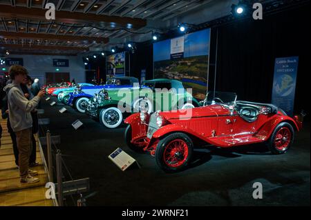 Toronto, ON, Canada - 16 febbraio 2024: 1931 Alfa Romeo 6C 1750 Grand Sport è presentato da al Metro Toronto Convention Centre Foto Stock