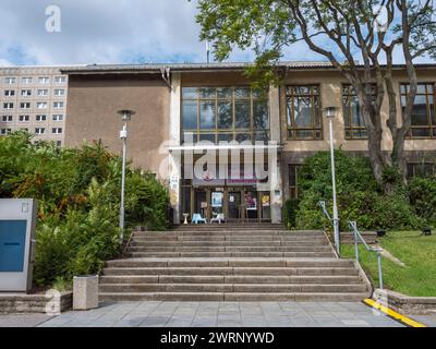 Casa 22, parte del Museo Stasi di Berlino, Germania. Foto Stock