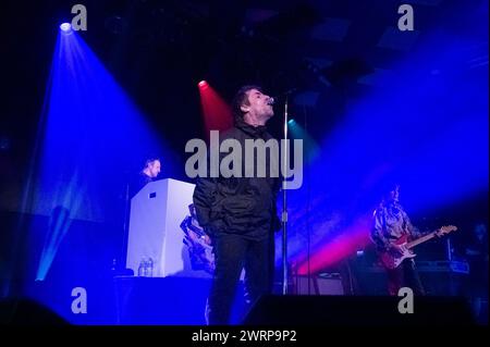Glasgow, Scozia, 13/03/2024, Liam Gallagher si esibisce al Barrowland Ballroom di Glasgow il 13 marzo 2024 Foto Stock