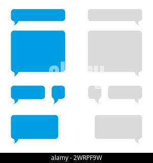 Bolle blu e grigie su sfondo bianco. Illustrazione vettoriale. EPS 10. Illustrazione Vettoriale