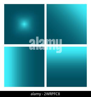 Set di sfondi sfumati blu scuro. Illustrazione vettoriale. EPS 10. Illustrazione Vettoriale