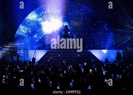 Milano, Italia. 13 marzo 2024. Madison Elle Beer si esibisce dal vivo in un concerto al Fabrique di Milano. Credito: SOPA Images Limited/Alamy Live News Foto Stock