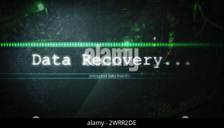 Immagine dell'elaborazione dei dati sul server Foto Stock