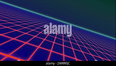 Immagine del testo di vendita flash su una griglia colorata Foto Stock