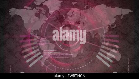 conto alla rovescia da 15 a 0 su sfondo grigio 4k Foto Stock