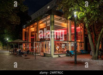 Bar Babette, Pavilion, Karl-Marx-Allee, Berlino Est, Germania Foto Stock