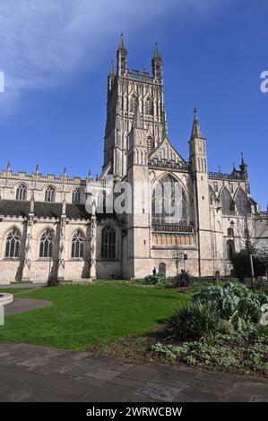 Cattedrale di Gloucester, College Green, Gloucester Foto Stock