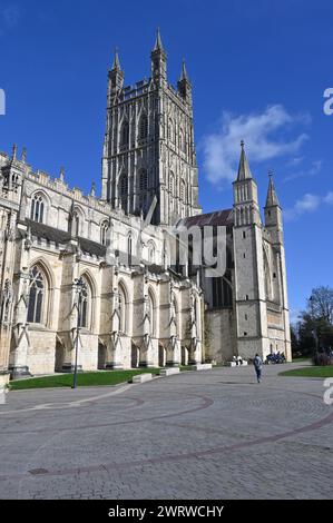 Cattedrale di Gloucester, College Green, Gloucester Foto Stock