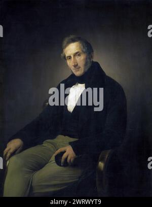 Ritratto di Alessandro Manzoni Francesco Hayez (1791-1881) Foto Stock