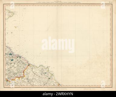 HADDINGTONSHIRE & BERWICKSHIRE COASTS. Fifeness & Crail. Dunbar. Mappa CARY 1832 Foto Stock