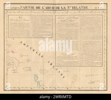 Océanique. Partie... De la Nouvelle Irlande #25. Mappa New Ireland VANDERMAELEN 1827 Foto Stock