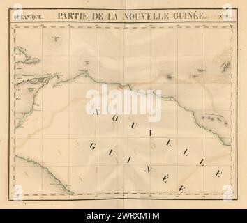 Océanique. Partie de la Nouvelle Guinée #23. Nuova Guinea. Mappa VANDERMAELEN 1827 Foto Stock