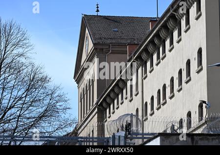 Rottenburg am Neckar, Germania. 14 marzo 2024. La prigione di Rottenburg am Neckar (JVA). Crediti: Bernd Weißbrod/dpa/Alamy Live News Foto Stock