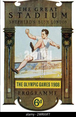 POSTER DELLE OLIMPIADI ESTIVE DEL 1908 Foto Stock