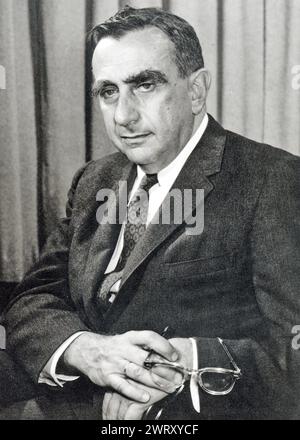 EDWARD TELLER (1908-2003) fisico teorico ungherese-americano intorno al 1958 Foto Stock