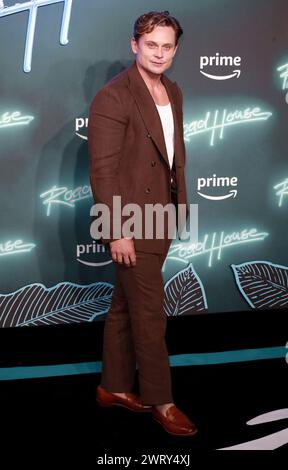 Londra, Regno Unito. 14 marzo 2024. Billy Magnussen partecipa alla proiezione speciale britannica di "Road House" al Curzon Mayfair di Londra. Credito: SOPA Images Limited/Alamy Live News Foto Stock